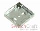16MM SINGLE METAL FLUSH BOX