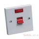 45A SHORT PLATE DOUBLE POLE SWITCH & NEON